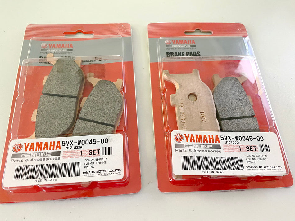 Yamaha 2 juegos pastillas freno delanteras izquierda derecha originales 5VX-W0045-00 FZ XJ MT NUEVO