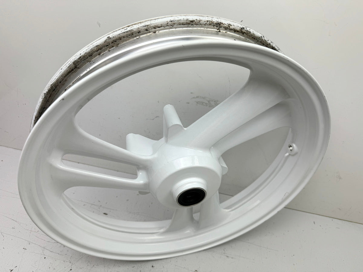 HONDA NTV 650 RC33 REVERE Llanta delantera Rueda delantera sin accidentes J 17 x 2.50 blanca