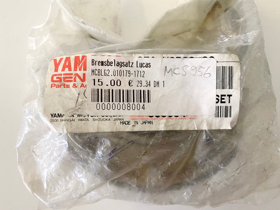 Pastillas de freno Lucas TRW MCS 956 MBK Rex Yamaha - NUEVO