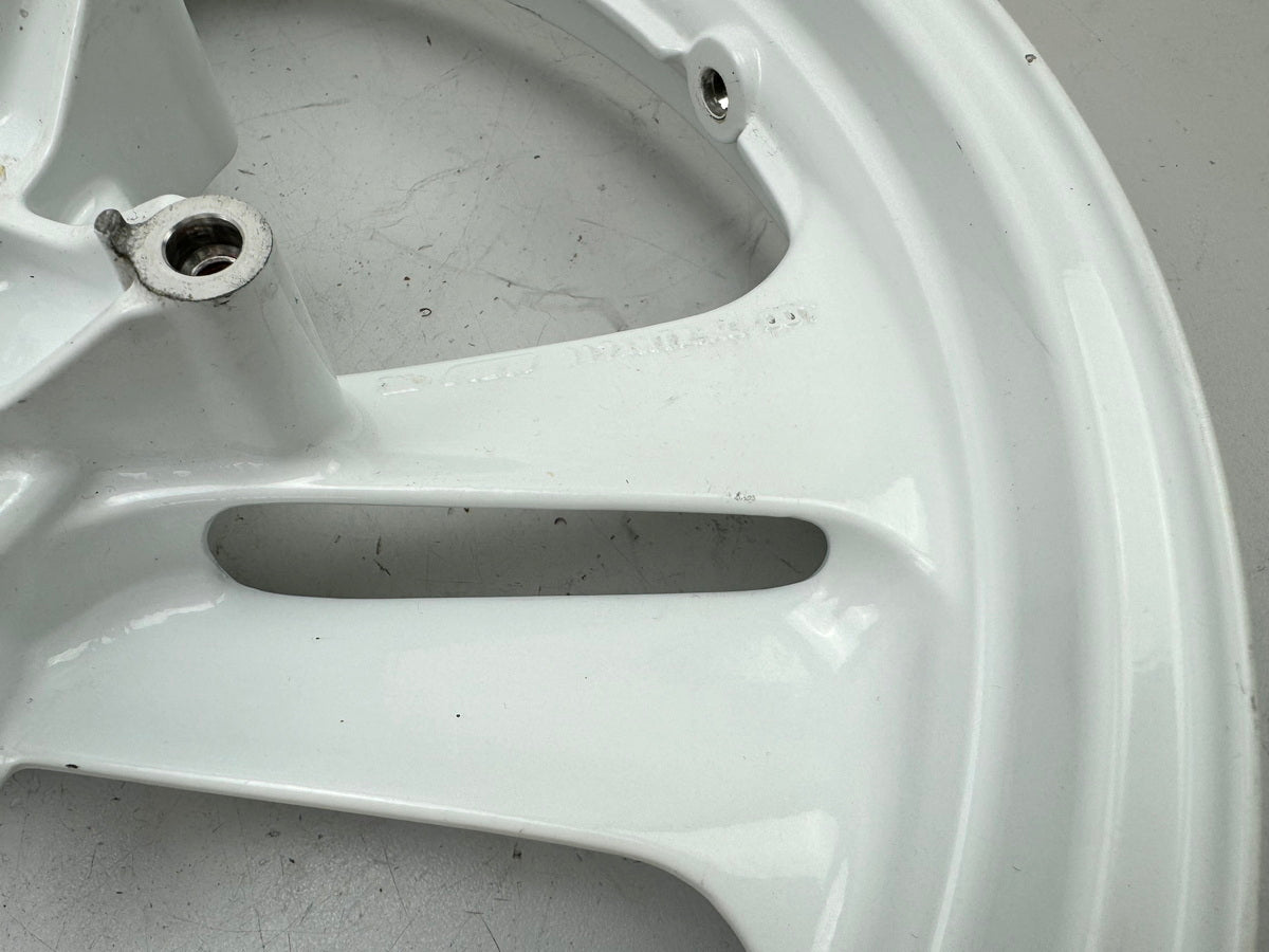 HONDA NTV 650 RC33 REVERE Llanta delantera Rueda delantera sin accidentes J 17 x 2.50 blanca