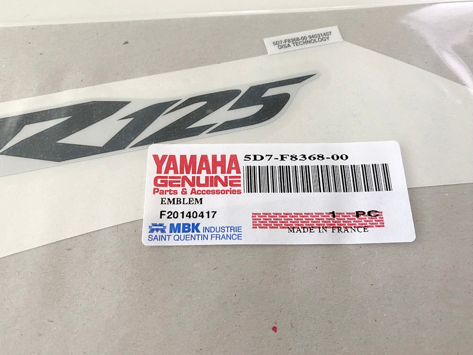 YAMAHA Sticker Cooling 2 Emblem original 5D7-F8368-00 for YZF-R125 - NEW
