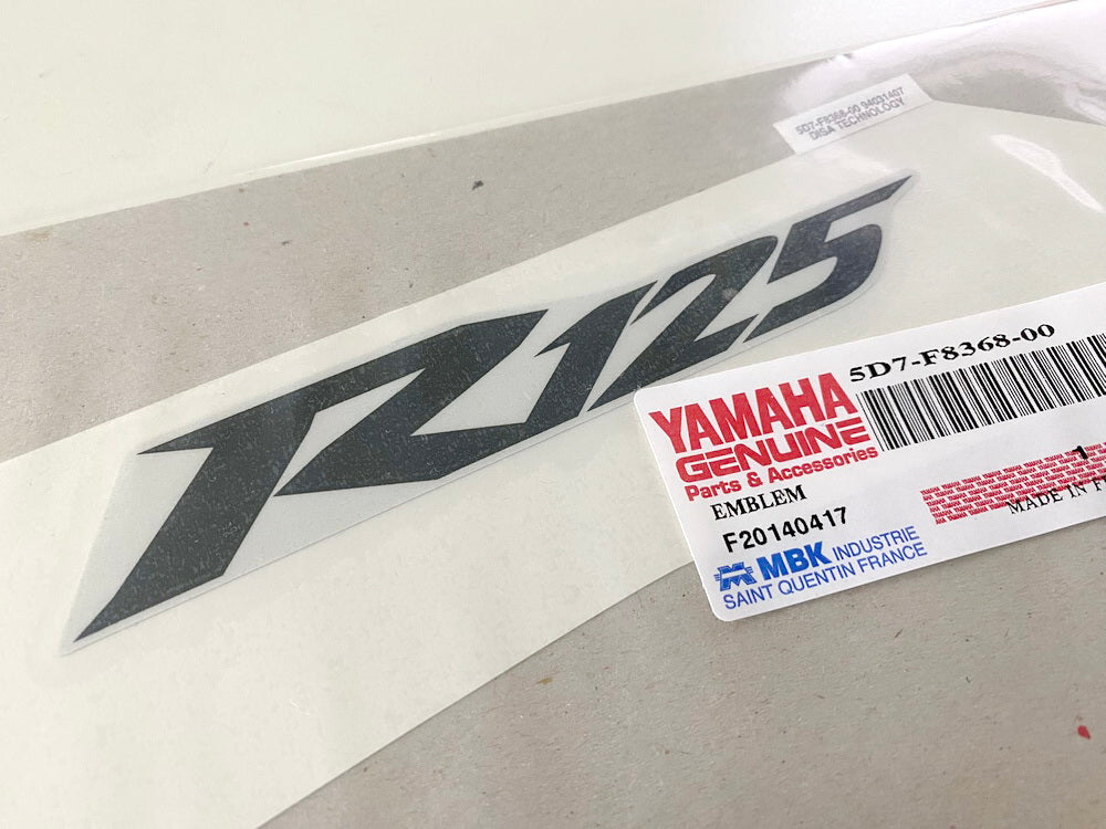 YAMAHA Sticker Cooling 2 Emblem original 5D7-F8368-00 for YZF-R125 - NEW
