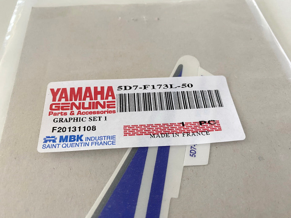 YAMAHA Sticker Emblem Graphic Set 1 original 5D7-F173L-50 for YZF-R125 - NEW