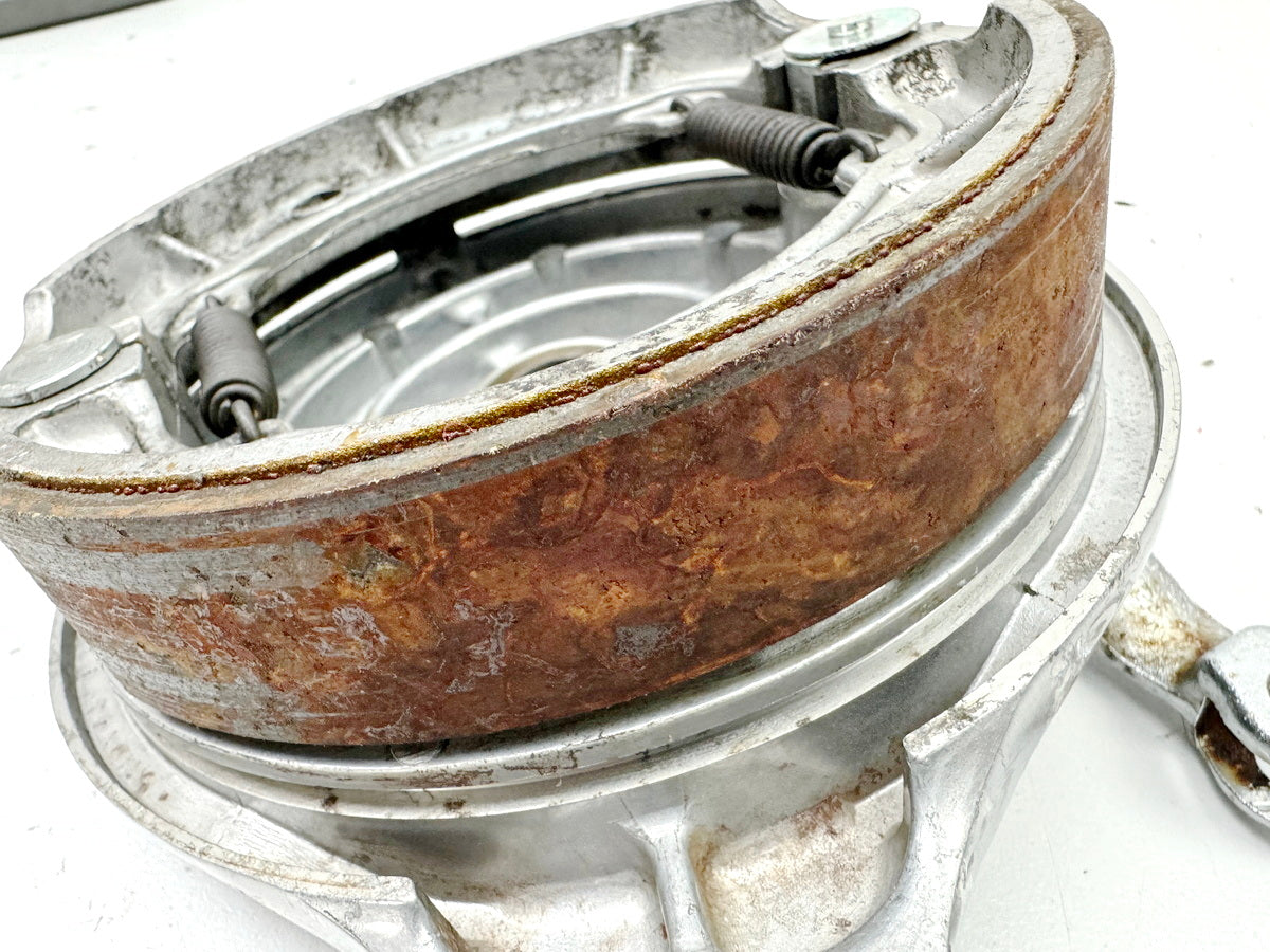 KAWASAKI EL 250 B Eliminator Brake Drum Brake Anchor Lever Brake Shoes (Rim)