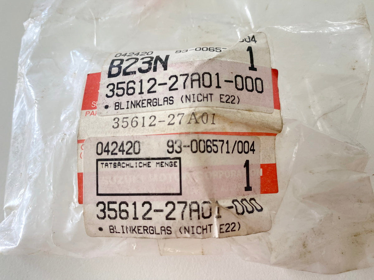 SUZUKI GSX-R 1100 Cristal intermitente Carcasa intermitente Cubierta cristal intermitente original NUEVO