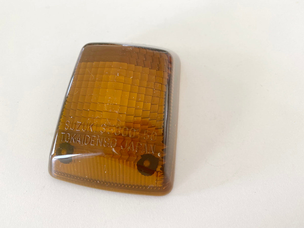 SUZUKI GSX-R 1100 Cristal intermitente Carcasa intermitente Cubierta cristal intermitente original NUEVO