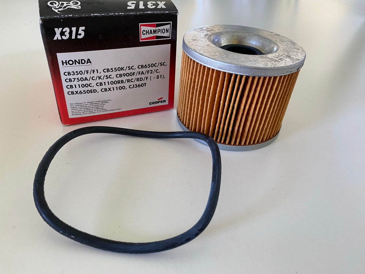Champion Filtro de aceite X315 - COF301 Filtro de aceite Honda CB CBX - NUEVO