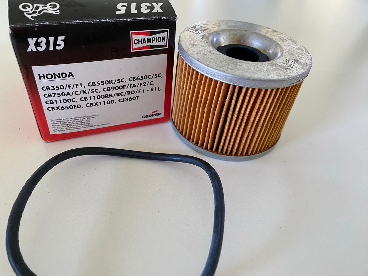Champion Filtro de aceite X315 - COF301 Filtro de aceite Honda CB CBX - NUEVO