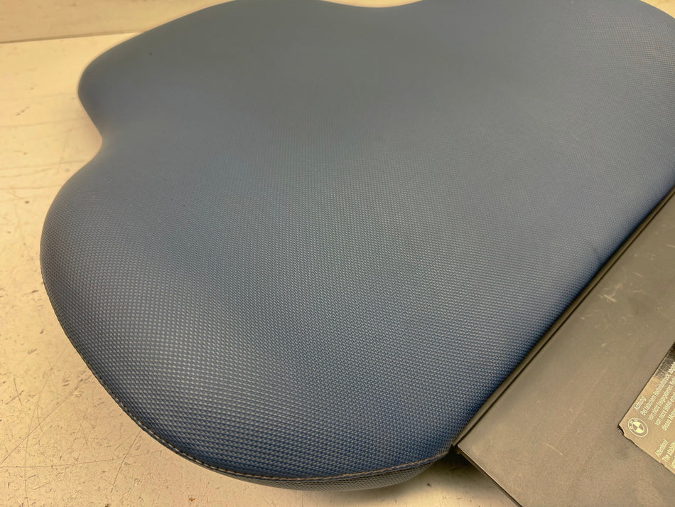 BMW C1 125 200 ABS Respaldo de cuero azul para asiento