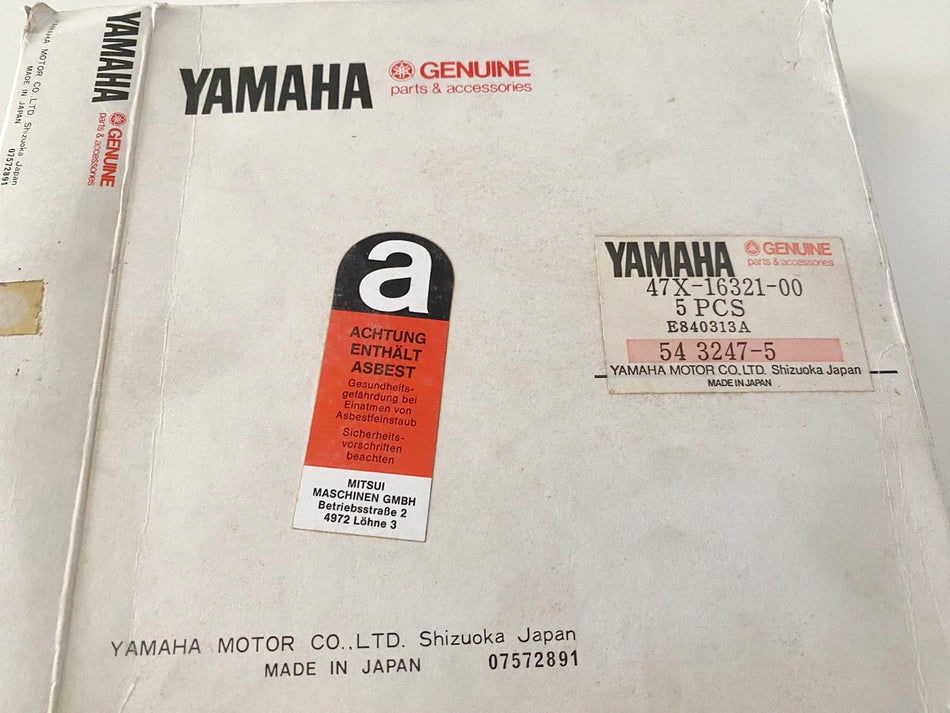 YAMAHA RD500LC original Reibscheibe Kupplung Kupplungslamellen Satz 5 Stück NEU