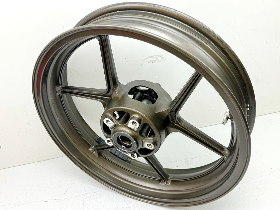 KAWASAKI ZX-10R ZXT00D Felge vorn original Vorderrad J17 x MT 3.50 gold 06-07