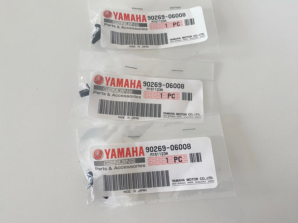 YAMAHA MT WR XJ XTZ XP YZF Remache original clip de fijación 3 unidades - NUEVO
