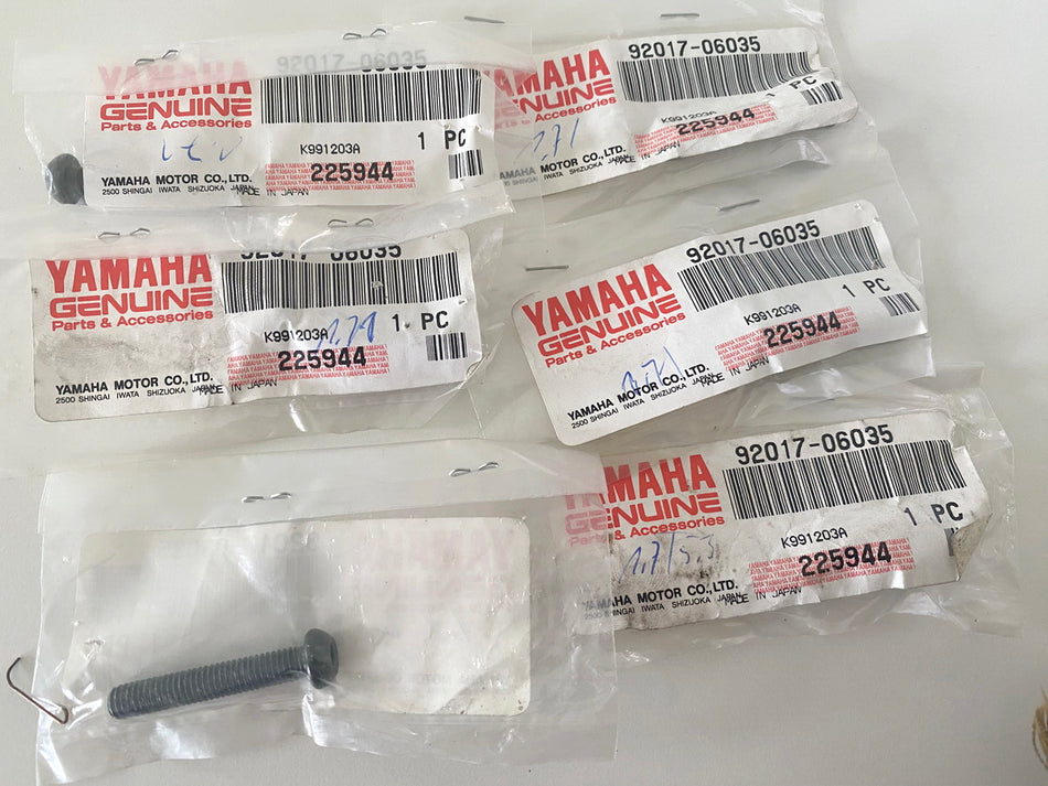 YAMAHA MT TDM XT XVZ YZF original Schraube Bolzen Screw 6 Stück - NEU