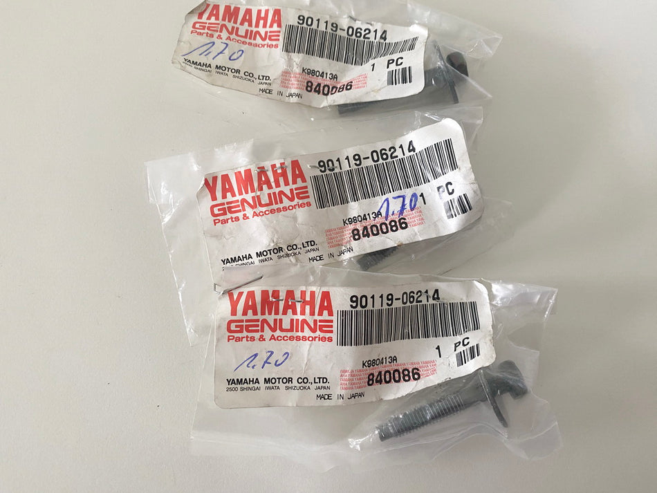 YAMAHA CY DT TDM WR YZ Original Screw with Washer Bolt Screw 3 Pieces - NEW