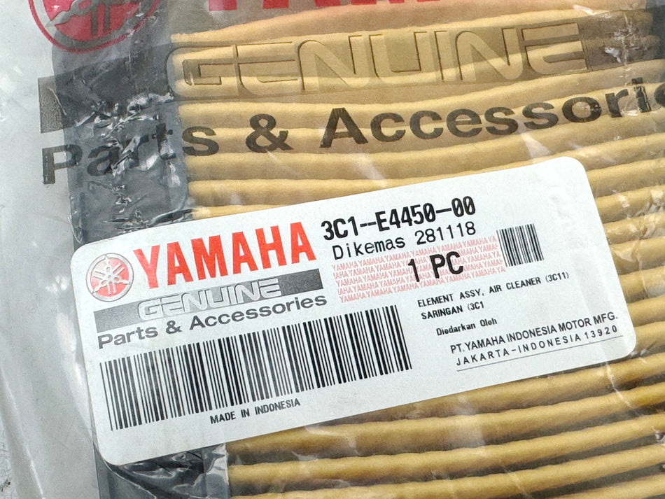 YAMAHA WR 125 R X YZF R MT - Filtro de aire original (para caja de filtro) original NUEVO
