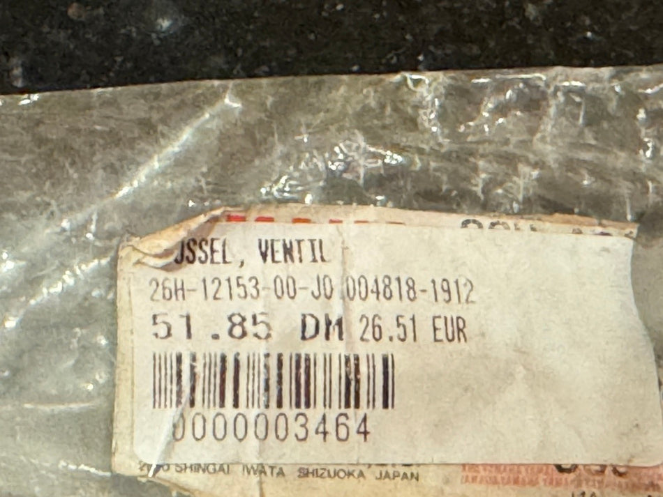 YAMAHA FJ XJR XJ XVZ VMX original Stossel Ventil 26H-12153-00 - NEU