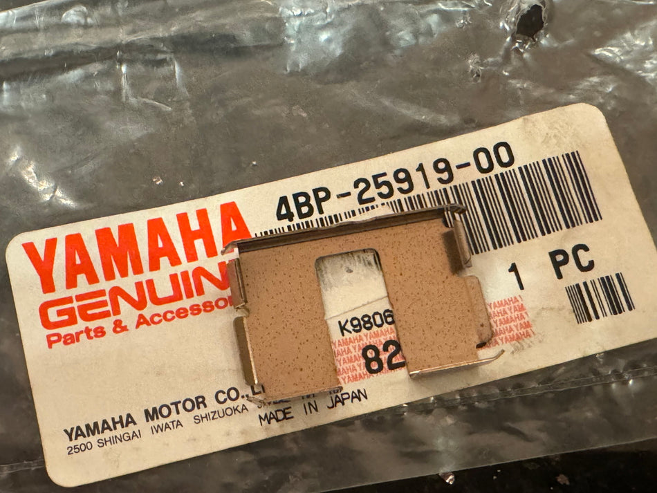 YAMAHA FZ MT SR XJ XVS original Federblech Platte Halter Bremsklötze - NEU