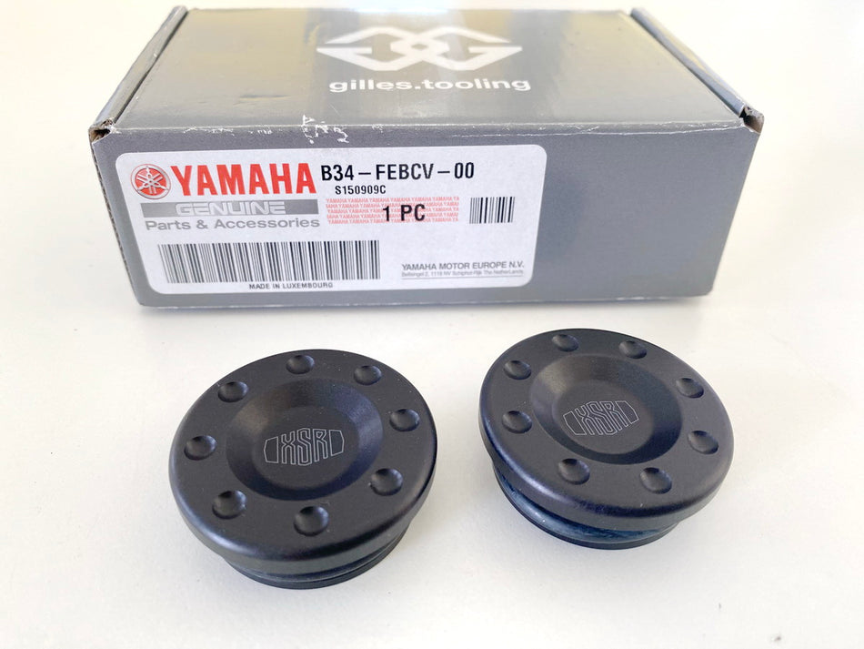 YAMAHA XSR700 original Billet-Rahmenrohr Endkappen Gilles Abdeckung 2 Stück NEU