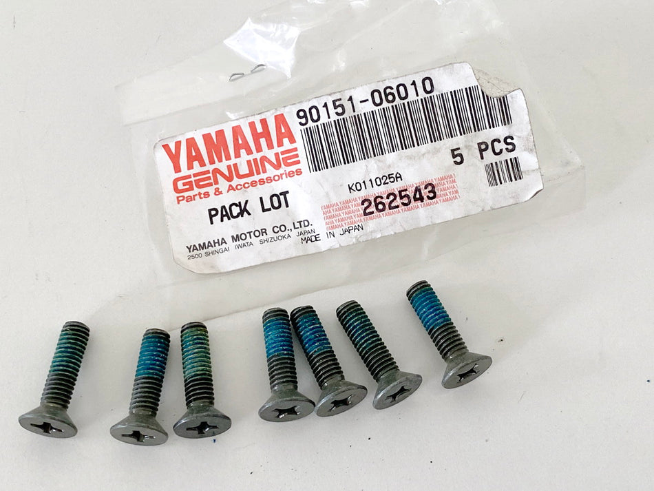 YAMAHA VT XV YFM original Screw Countersunk Screw 7 pieces Engine - NEW