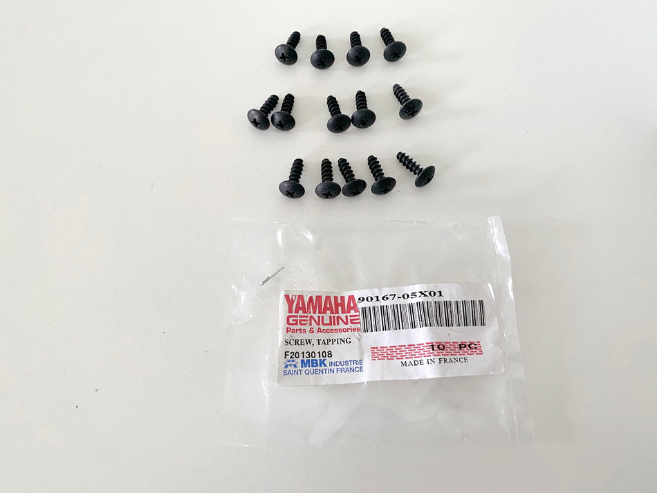 YAMAHA EW VP YQ YZF original Blechschraube Schrauben Screw - 14 Stück