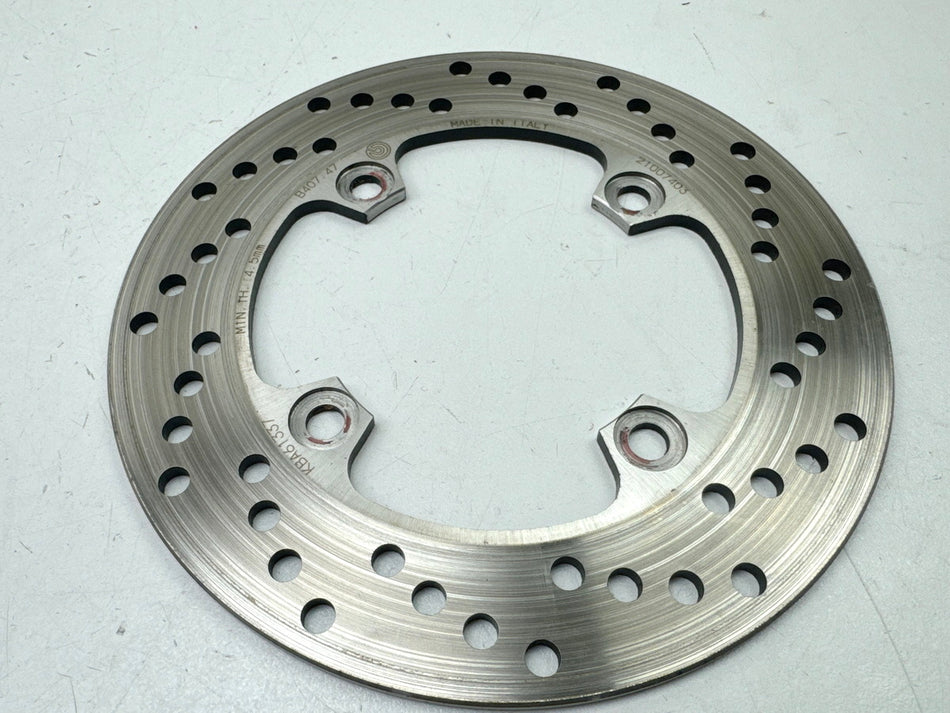 KAWASAKI ZX-10R ZXT00D Bremsscheibe hinten Brembo B40747 kaum gebraucht 06-07