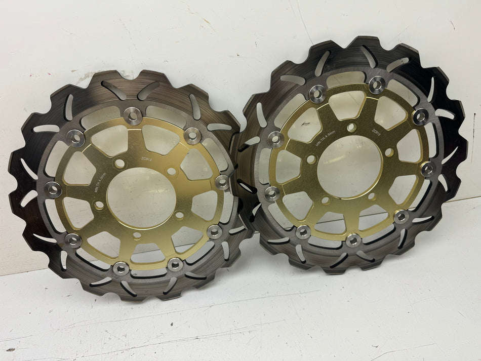 KAWASAKI ZX-10R ZXT00D Bremsscheiben vorn Paar Tarazon neuwertig 06-07