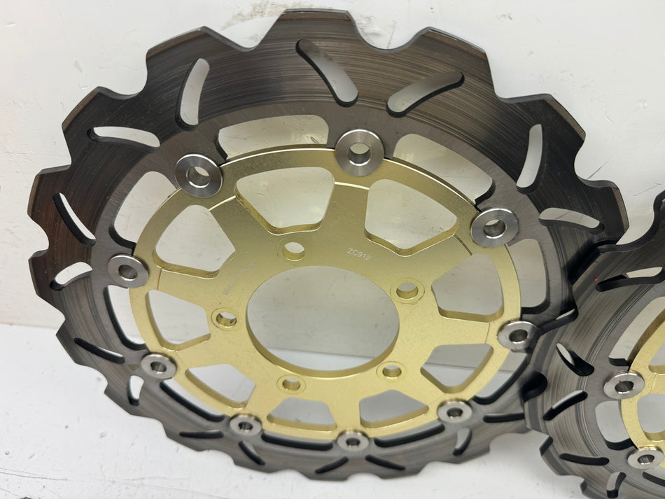 KAWASAKI ZX-10R ZXT00D Bremsscheiben vorn Paar Tarazon neuwertig 06-07