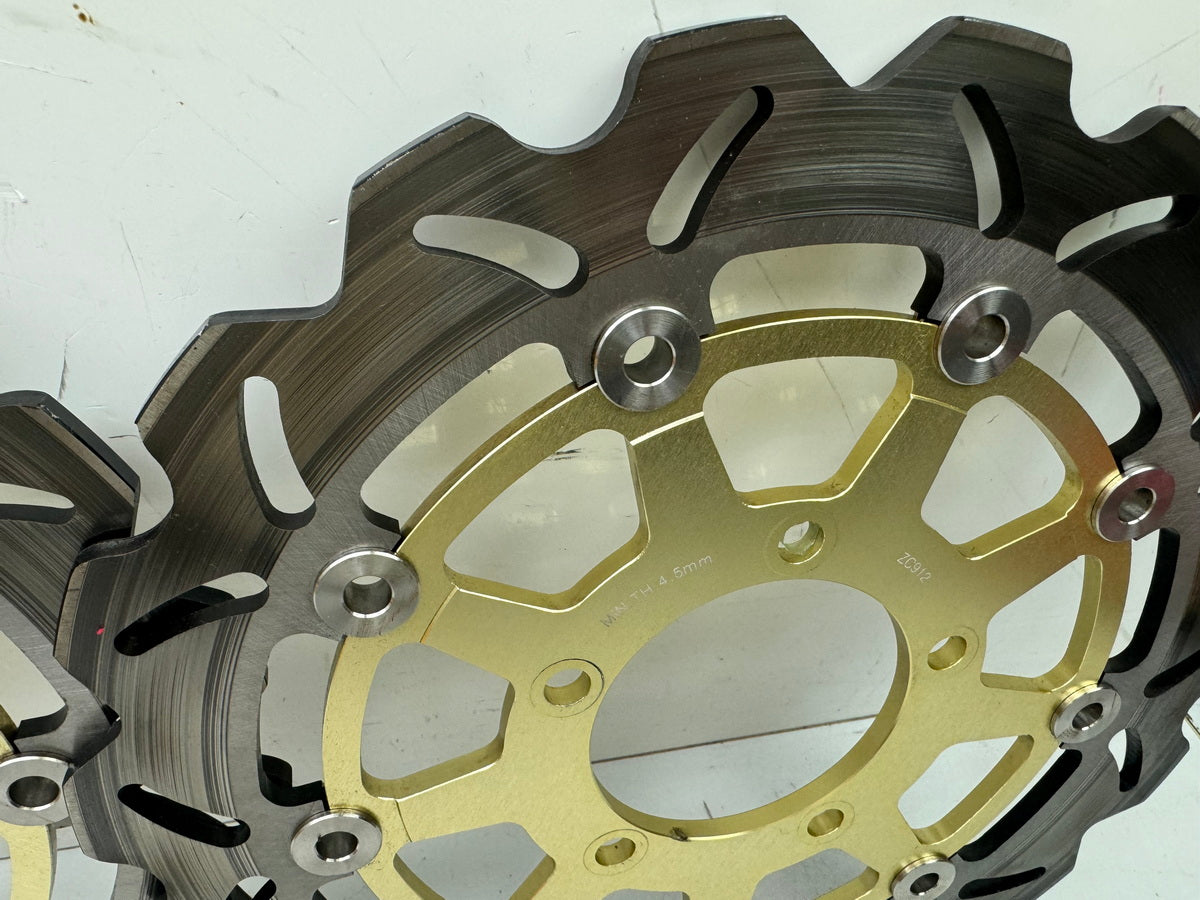 KAWASAKI ZX-10R ZXT00D Bremsscheiben vorn Paar Tarazon neuwertig 06-07