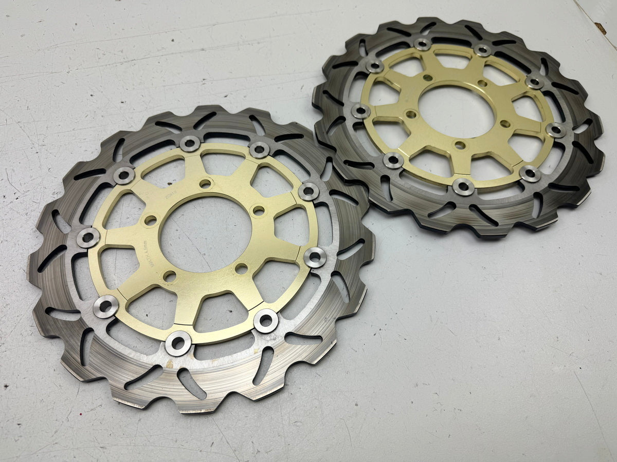 KAWASAKI ZX-10R ZXT00D Bremsscheiben vorn Paar Tarazon neuwertig 06-07