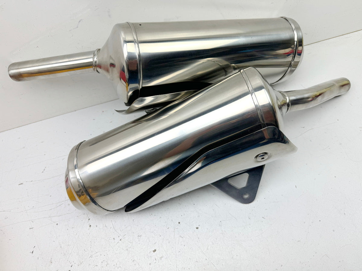 TRIUMPH STREET TRIPLE 675 D67LD Auspuff original links & rechts Schalldämpfer