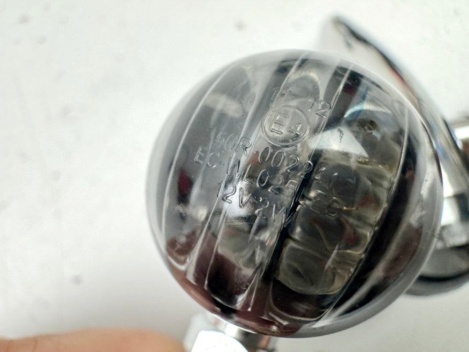 KAWASAKI VN900 B 11A CLASSIC Blinker Mini Bullet Chrom LED Satz Blinkrelais