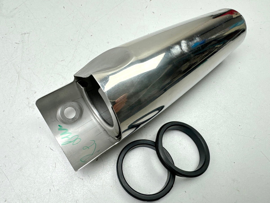 KAWASAKI VN 900 B 11A CLASSIC Abdeckung Gabel oben rechts Chrom Cover Hülse Holm