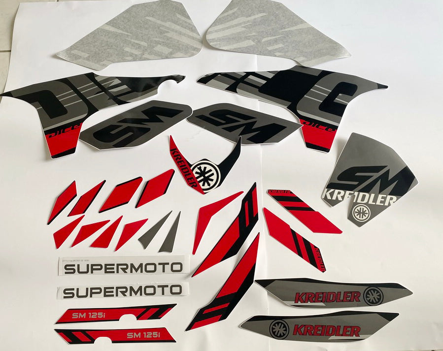 Juego de pegatinas SM 125i Kreidler Supermoto Pegatinas - NUEVO