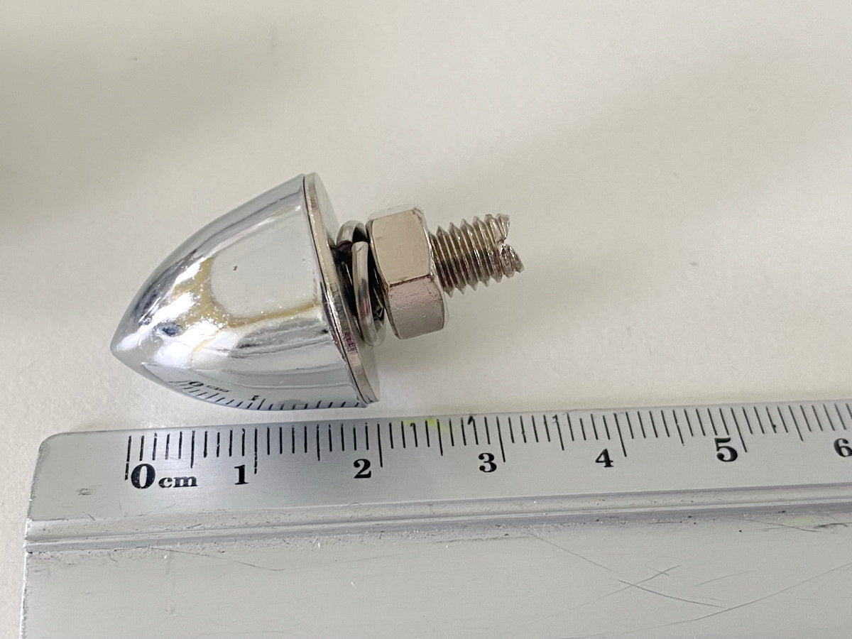 Highway Hawk Hutmuttern M6 Chrome 5 Stück Bulletnut Plain - NEU