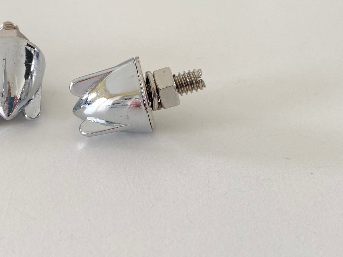 Highway Hawk Hutmuttern M6 Chrome 7 Stück Bulletnut Winged - NEU