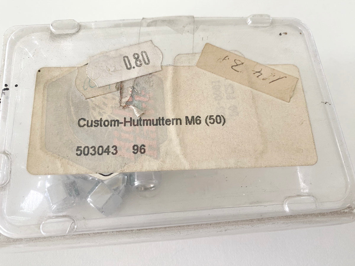 Highway Hawk Custom Hutmuttern M6 Chrome 8 Stück - NEU