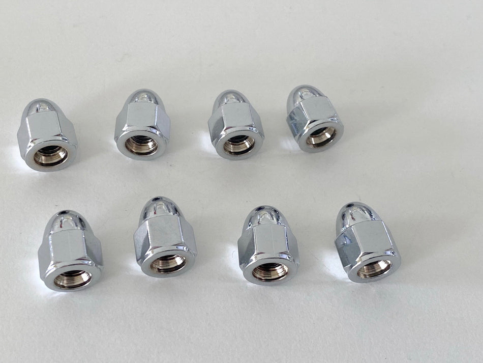 Highway Hawk Custom Hutmuttern M6 Chrome 8 Stück - NEU