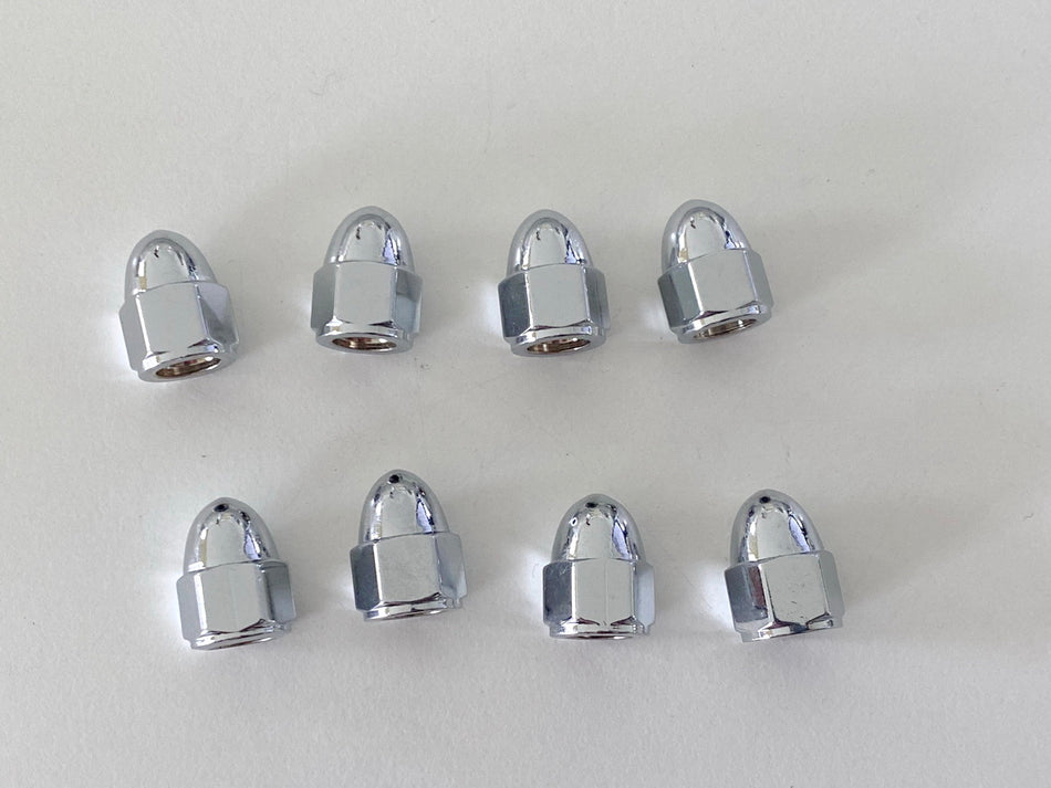 Highway Hawk Custom Hutmuttern M6 Chrome 8 Stück - NEU