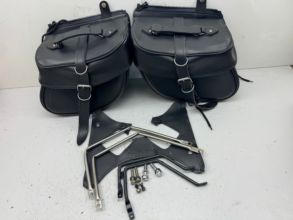HONDA VT 1100 SC18 Shadow Chopper Alforjas Bolsas Laterales universales Cuero