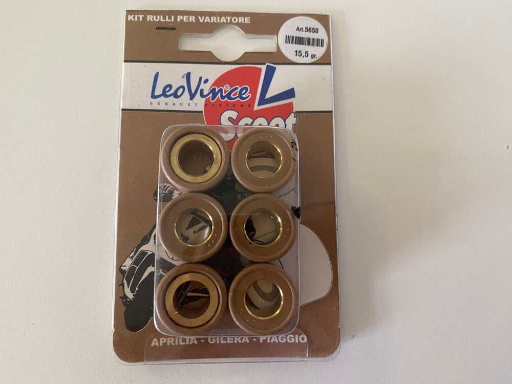 LeoVince Variorollen Variomatikgewichte Art. 5650 6 Stück 20x17 15,5 gr - NEU