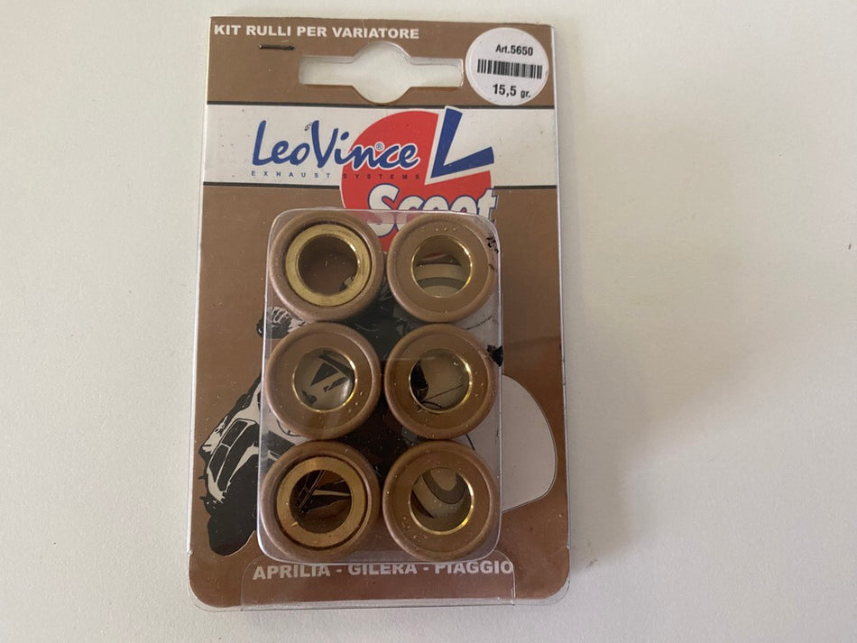 LeoVince Rodillos de variador Pesos de variador Art. 5650 6 piezas 20x17 15,5 gr - NUEVO