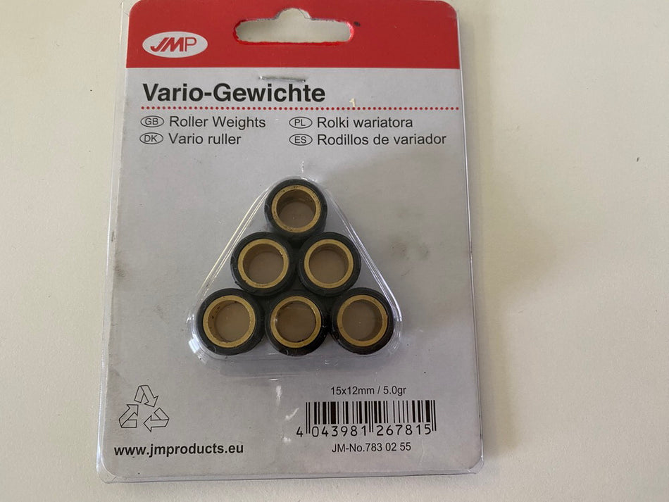 JMP Variator Weights 6 pieces 15x12 5.0g JM-No. 7830255 Adly Herchee Aeon AGM NEW