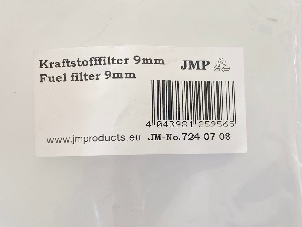 Filtro de combustible de gasolina de 9 mm JMP JM 7240708 VN ZX ZXR ZZR - NUEVO