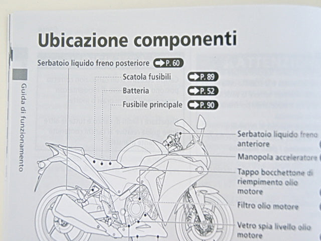 HONDA CBR 250 R MC41 MANUAL DE INSTRUCCIONES MANUAL DE USO Y MANTENIMIENTO