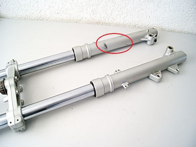 CAGIVA W12 350 2N1 Gabel Gabelholme Gabelbrücke Standrohr Tauchrohr - unfallfrei
