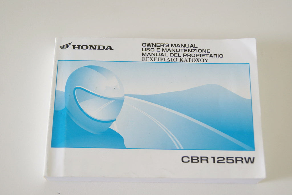 HONDA CBR 125 R JC39 OWNER'S MANUAL - ENGLISH