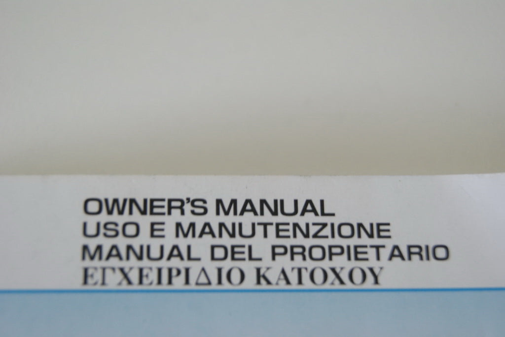 HONDA CBR 125 R JC39 OWNER'S MANUAL - ENGLISH