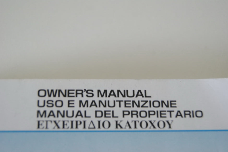 HONDA CBR 125 R JC39 BEDIENUNGSANLEITUNG HANDBUCH - ENGLISCH
