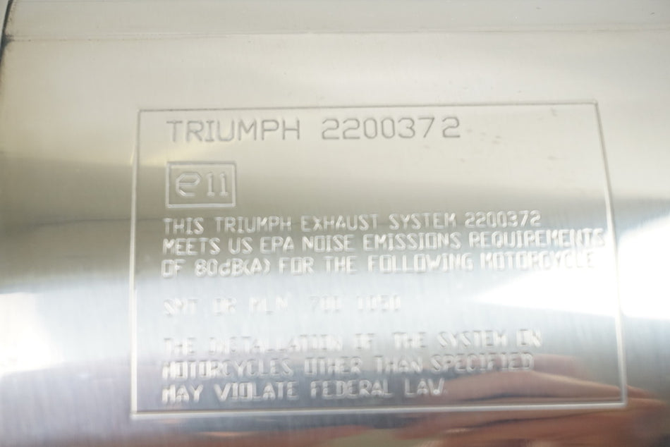 TRIUMPH TIGER 1050 115NG AUSPUFF SCHALLDÄMPFER EXHAUST