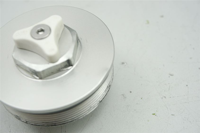 KTM 1290 SUPERDUKE R TAPA TORNILLO HORQUILLA TAPÓN CUBIERTA - BLANCO